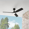Hampton Bay N375-MBK 52" Ventilador Techo Marlston Negro Mate LED Control Remoto | MiOfertas