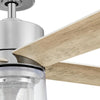 Hampton Bay AK376-CH 52" Ventilador de Techo Chrome LED con Control Remoto | MiOfertas
