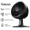 HONEYWELL HPF860BWM 10" Ventilador de Mesa Oscilatorio Turbo Power Negro | HONEYWELL — 3