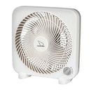 9" 3 Speed Box Fan (White)