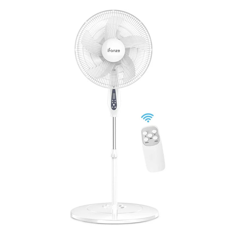 IFANZE 5822-WG 16" Ventilador de Pedestal con Control Remoto 3 Velocidades Oscilatorio | MiOfertas