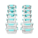 Glass Storage Set - Blue (24 Pcs)