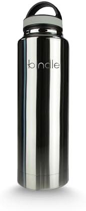 24 fl Oz Stainless Steel Sip & Stash Bottle - Stainless Gray