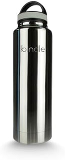 24 fl Oz Stainless Steel Sip & Stash Bottle - Stainless Gray