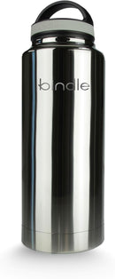 32 fl Oz Stainless Steel Sip & Stash Bottle - Stainless Gray