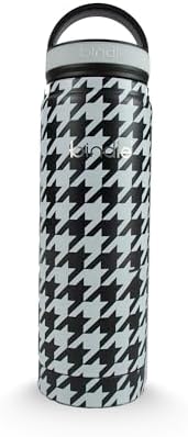 24 fl Oz Stainless Steel Sip & Stash Bottle - Black & White