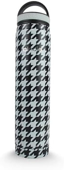 20 fl Oz Stainless Steel Sip & Stash Bottle - Black & White