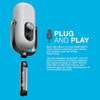 EPIC TALK USB 6.69" Microphone - White | MEPICTALKRWHT4