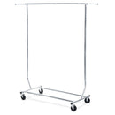 "Supreme Commercial Grade Clothing Garment Rack 51"" to 75"" Extensible Rod - Chrome"