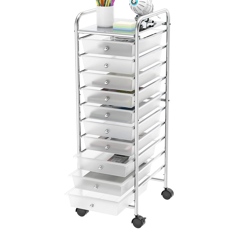 Utility Cart with 10 Drawers