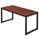 Home Office 55"x24" Large Computer Desk - Black/Cherry