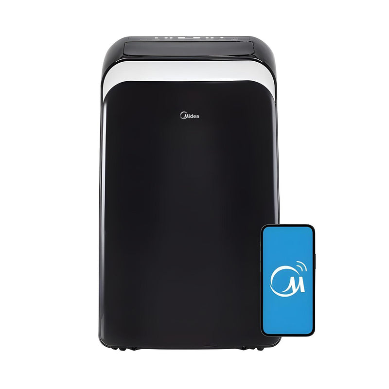13,500 BTU 115V Smart Portable Air Conditioner with Remote Covers up to 450 SqFt (Black)