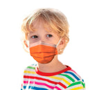 3Ply Tangerine Orange Disposable Kids Face Mask (50 Pcs)