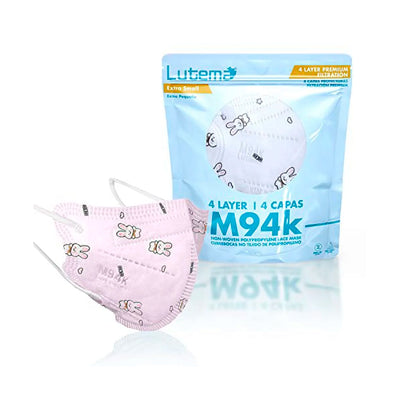 M94k Pink W/Little Bunnies Lutema Disposable Face Mask (10 Pcs)