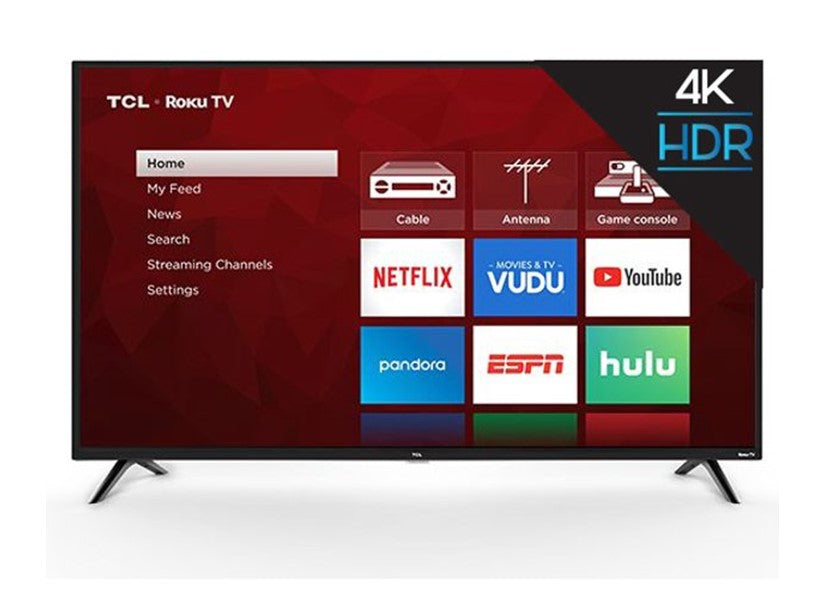 TCL 43S421 - Smart TV LED de 43 Pulgadas; 4K Ultra HD; HDR; Procesador