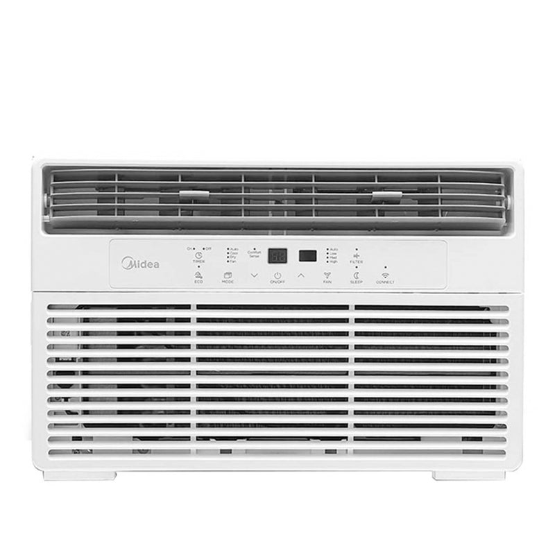 8000 BTU 115V Smart Window Air Conditioner with Comfort Sense Remote up to 350 Sq ft (White)