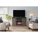 Kerrington 60 in. W Freestanding Media Console Electric Fireplace TV Stand in Ash