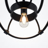 Home Decorators Collection 35267-HBOB Lámpara Colgante Rollins 3 Luces Jaula Negra — imagen 1