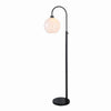 Highstone 63 in. Black Indoor Floor Lamp with Opal Globe Shade- 1008393290 | HDP34323BLOP | MiOfertas
