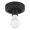 Hampton Bay 24137-004 8" Lámpara de Techo Empotrada Negra con Pantalla de Vidrio Prismático | MiOfertas
