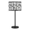Kristella 24 in. Black Table Lamp with Chrystal Shade- 1008848740 | 45431-HBUB | MiOfertas