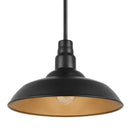 Bell Ridge 14 in. 1-Light Black Outdoor Mini Pendant - 1008480422