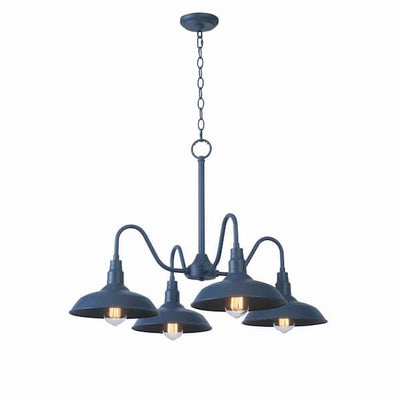 Home Decorators Collection HDP99225BLU 30" Candelabro Exterior Azul de 4 Luces | MiOfertas