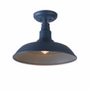 Bell Ridge 18 in. 1-Light Blue Semi-Flush Mount - 1008480650