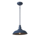 Bell Ridge 14 in. 1-Light Blue Outdoor Mini Pendant - 1008480603