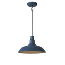 Bell Ridge 18 in. 1-Light Blue Outdoor Mini Pendant - 1008480662