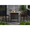 Wenmare 41.93 in. W 40000 Btu Brown Steel Propane Outdoor Fire Pit with Fire Glass