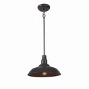 Bell Ridge 14 in. 1-Light Brown Outdoor Mini Pendant - 1008480423