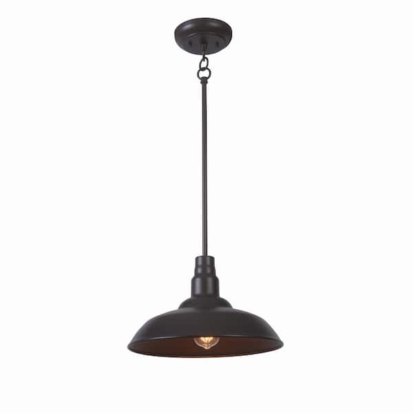 Home Decorators Collection HDP99215BRN 14" Lámpara Colgante Exterior Bell Ridge Café | MiOfertas