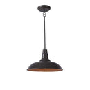 Bell Ridge 18 in. 1-Light Brown Outdoor Mini Pendant - 1008480470