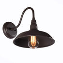 Bell Ridge 10 in. Brown Outdoor Lantern Wall Sconce with 1-Light - 1008480563