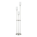 Ayelen 59 in. Brushed Nickel Floor Lamp with Frosted Glass Shade- 1008848821