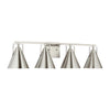 Home Decorators Collection 4000304-962 Lámpara de Tocador Insdale Níquel Cepillado