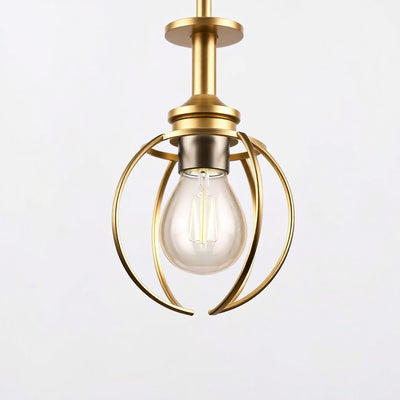 Home Decorators Collection HB3692-281 Lámpara Colgante Bronce Real 4 Luces con Jaula — imagen 1