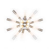 Hampton Bay HD32661D6 28.13" Lámpara de Tocador Dorada 4 Luces con Pantallas de Cristal — imagen 3