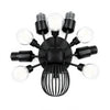Hampton Bay HD7784A1 21.63" Lámpara Semi Empotrada 5 Luces Negro Mate — imagen 3
