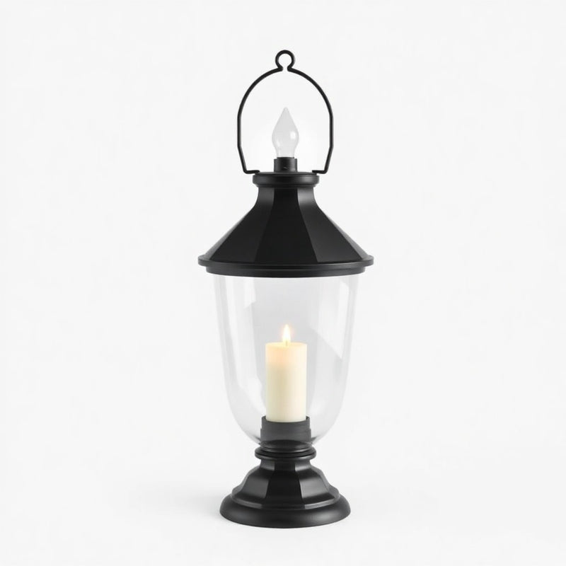 Hampton Bay KH-001L-CH Candelabro Winfield Cromado con Jaula Geométrica — imagen 1