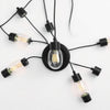 Home Decorators Collection 35267-HBOB Lámpara Colgante Rollins 3 Luces Jaula Negra — imagen 3
