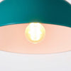 Hampton Bay HDP99175TEAL Kelford 35" Lámpara de Isla Teal de 3 Luces — imagen 1
