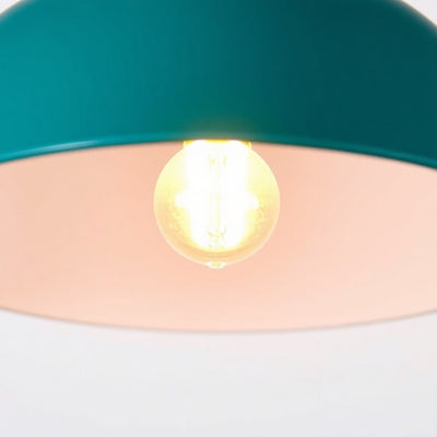 Hampton Bay HDP99175TEAL Kelford 35" Lámpara de Isla Teal de 3 Luces — imagen 1