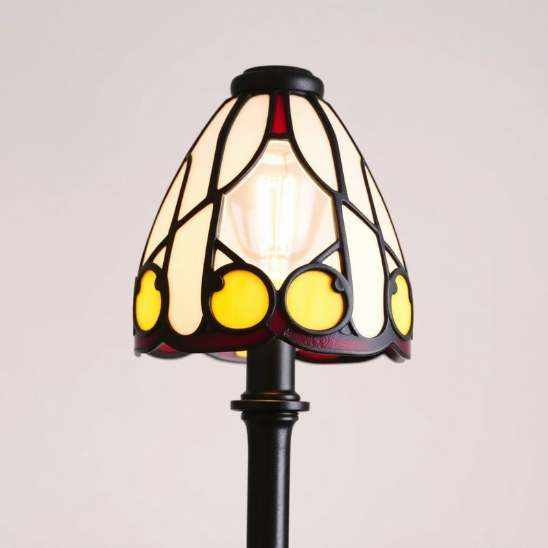 Home Decorators Collection HD7839A Lámpara Colgante Mini Negro Mate con Pantalla Tiffany — imagen 1