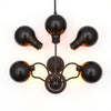 Home Decorators Collection HDLI006 20" Lámpara de Tocador Negra Stonedale 3 Luces — imagen 3