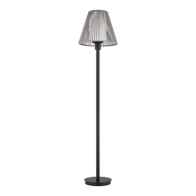 Aspenwood 61.5 in. Gray and Black Outdoor/Indoor Floor Lamp- 1008380598