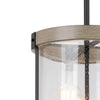 Hampton Bay KZH8903AX-01/GW Lámpara Colgante Exterior Collier 3 Luces Madera Negro/Gris | MiOfertas