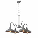 Bell Ridge 4-Light Grey Outdoor Chandelier - 1008480623