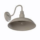 Bell Ridge 18 in. 1-Light Grey Outdoor Extra-Large Hardwired Wall Sconce Lantern - 1008480643